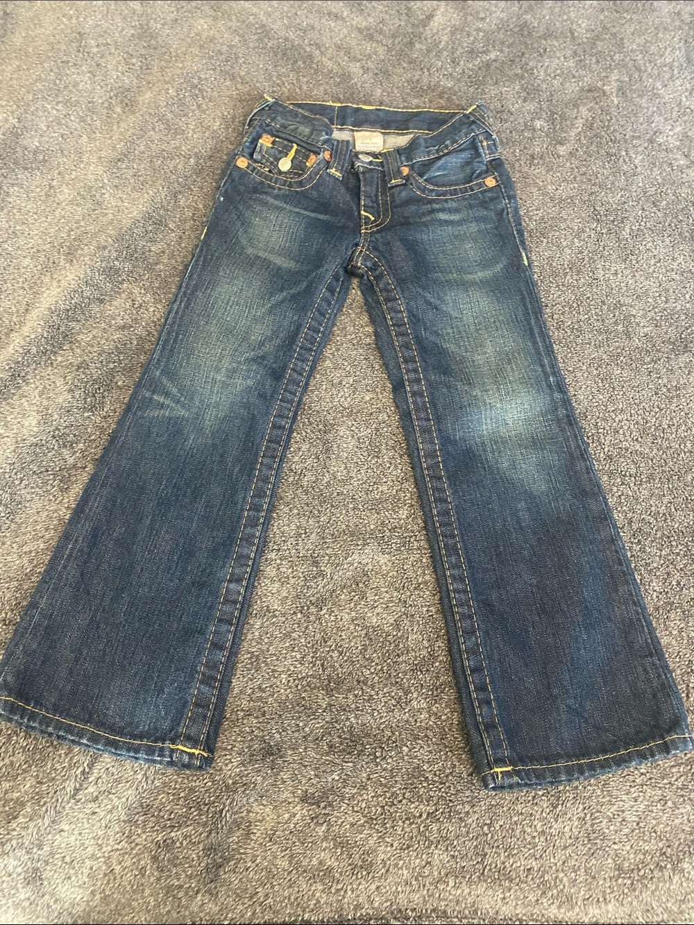 True Religion Boys Billy Flared Dark Blue Jeans 5